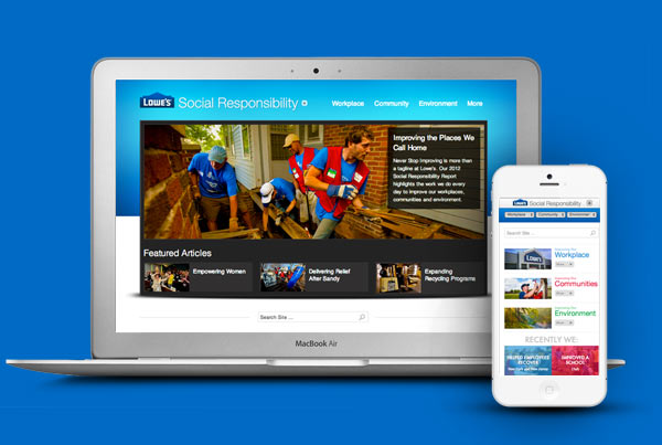 Lowe’s Social Responsibility Website